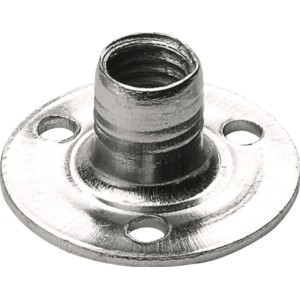 Hettich Aufschraubmutter M8 x 10 mm, verzinkte Möbelausstattung zum Anschrauben.