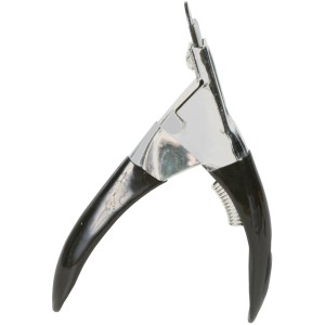 Trixie Krallenzange, 11 cm, verchromtes Metall mit schwarzen Gummigriffen für die Hundepfotenpflege.