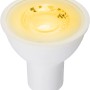 GU10 LED Leuchtmittel 4,5W mit warmweißem Licht, nicht dimmbar.