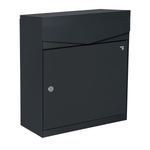 MEFA Paketkasten Letter 412 in Anthrazit, 53x43x27cm. Moderner Briefkasten für Post und Pakete.