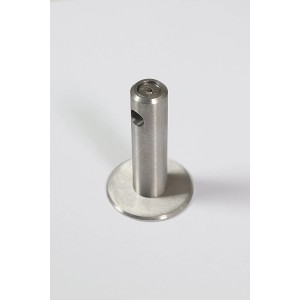 Rundstabkonsole aus V2A Edelstahl, 75mm Wandhalterung für Handläufe.