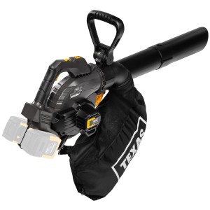 Texas 20V Akku-Laubsauger BVX2020 mit Fangsack, Akkus sind nicht enthalten.