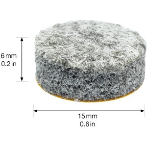 Wagner Topffuß, selbstklebend, grau, Ø 15 mm, für Zubehör Pflanztöpfe.