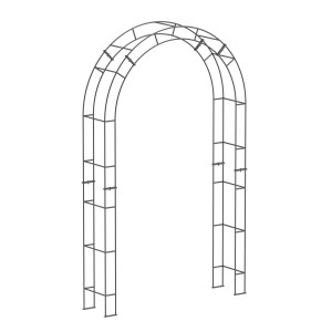 Eleo Rosenbogen Cremona Pulverbeschichtet Anthrazit 230 cm x 140 cm x 34 cm