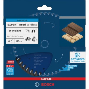 Bosch Kreissägeblatt Expert Wood Cordless Blau
