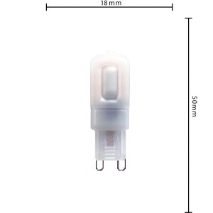 LED-Leuchtmittel G9 Kapsel, 2,5W, 240lm, 3er-Set. Kompakte, warmweiße Lampe für Tisch-, Schrank- und Stehlampen.