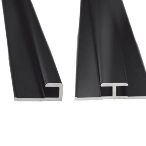 Breuer Profil-Set 1 Quick 72 mit Abschluss- und Verbindungsprofil 255 cm Schwarz