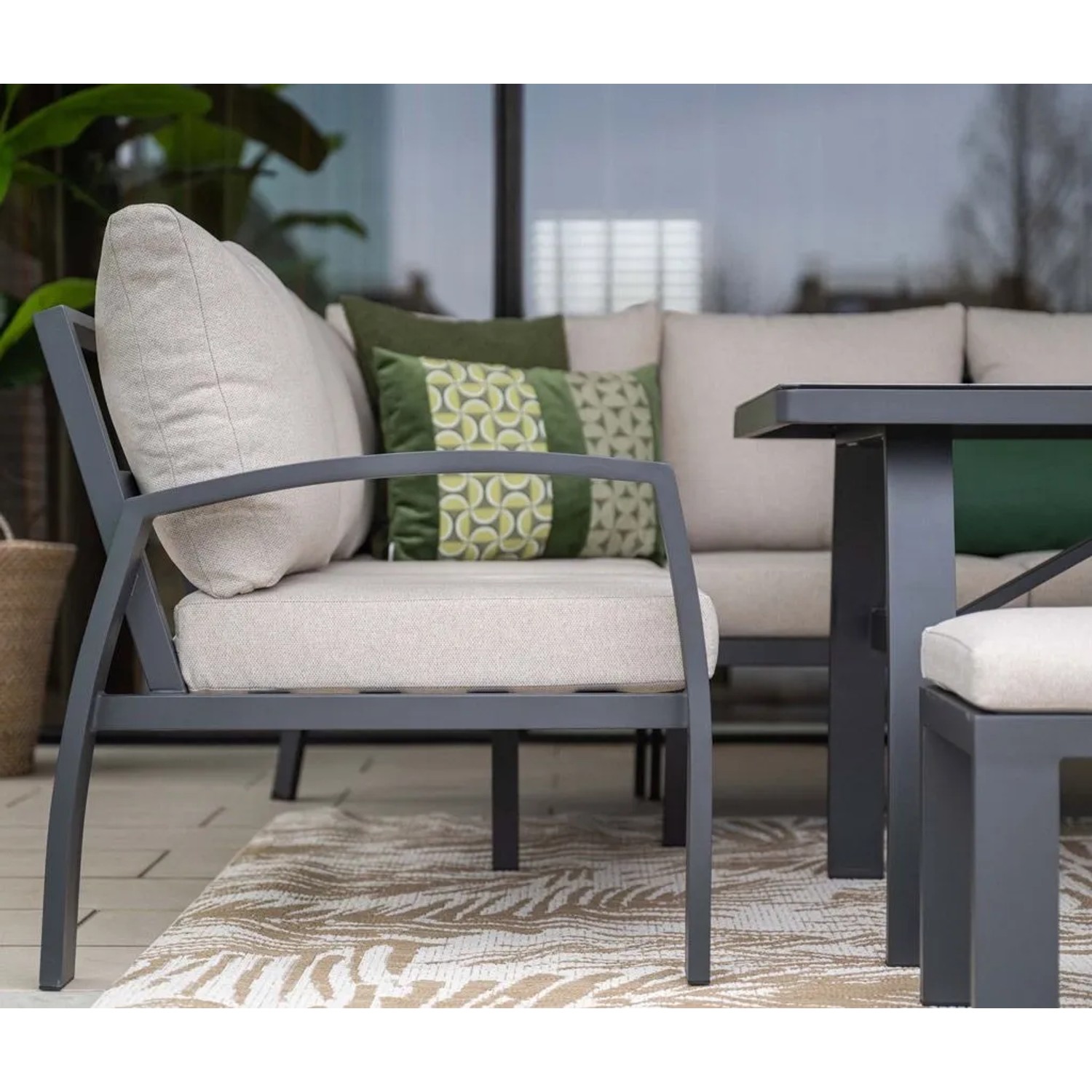 Vasano 4-teilig, Premium Dining Ecklounge Set, Gartenmöbelsetㅤ_4