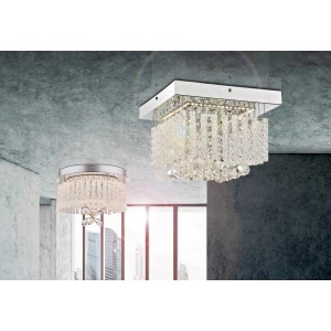 Globo LED-Deckenleuchte MATHILDA Chrom