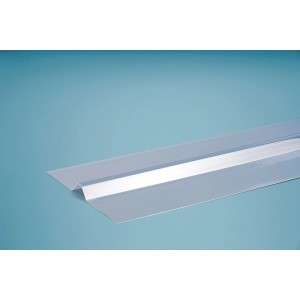 PVC Universal Firsthaube/Anschlussprofil, klar, für Kunststoffbedachung.