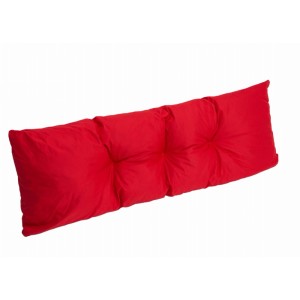 Rotes Setgarden Palettenkissen, 120x40 cm, Rückenkissen für Gartenmöbel.