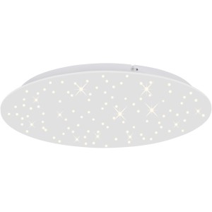 Weiße LED-Deckenleuchte Sternenhimmel (48x48cm) von Just Light für stimmungsvolle Beleuchtung im Raum.