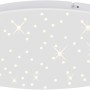 Weiße LED-Deckenleuchte Sternenhimmel (48x48cm) von Just Light für stimmungsvolle Beleuchtung im Raum.
