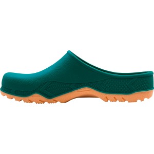 Gartenclog in Grün-Braun, Größe 41/42, ideal für Gartenarbeit und Freizeit.