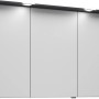 Pelipal Spiegelschrank Trentino, 105 cm breit, Anthrazit Seidenglanz mit 3 Türen und Beleuchtung.