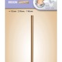 Tesa Moon WC-Bürstengarnitur in Bronze mit Glasbehälter, Ø 11,2 cm.