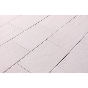 Terrassenplatten in Schieferoptik, Creme-Weiß, 60x40 cm, aus robustem Beton für Garten und Terrasse.