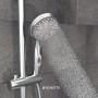 Schütte Aqua-2-Save Handbrause Chrom mit Wasserstrahl und Wasserstopp-Funktion.