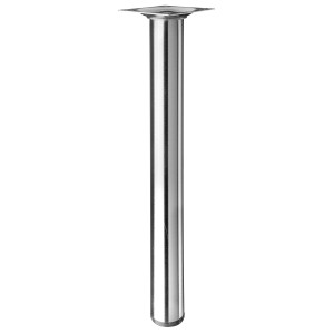 Hettich Tischbein Ø 30 mm x 300 mm Edelstahl-Optik