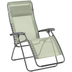 Lafuma Relaxsessel RSXA CLIP Batyline® Moss, Gartenstuhl mit verstellbarer Kopfstütze und Armlehnen.