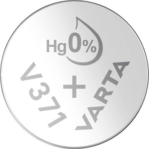 Varta V371 Knopfzelle, Silberoxid Uhrenbatterie für Uhren und Kleingeräte.