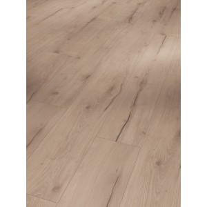 Parador Vinylboden Schlossdiele Modular One Eiche Helios Grau mit Rustikalstruktur.