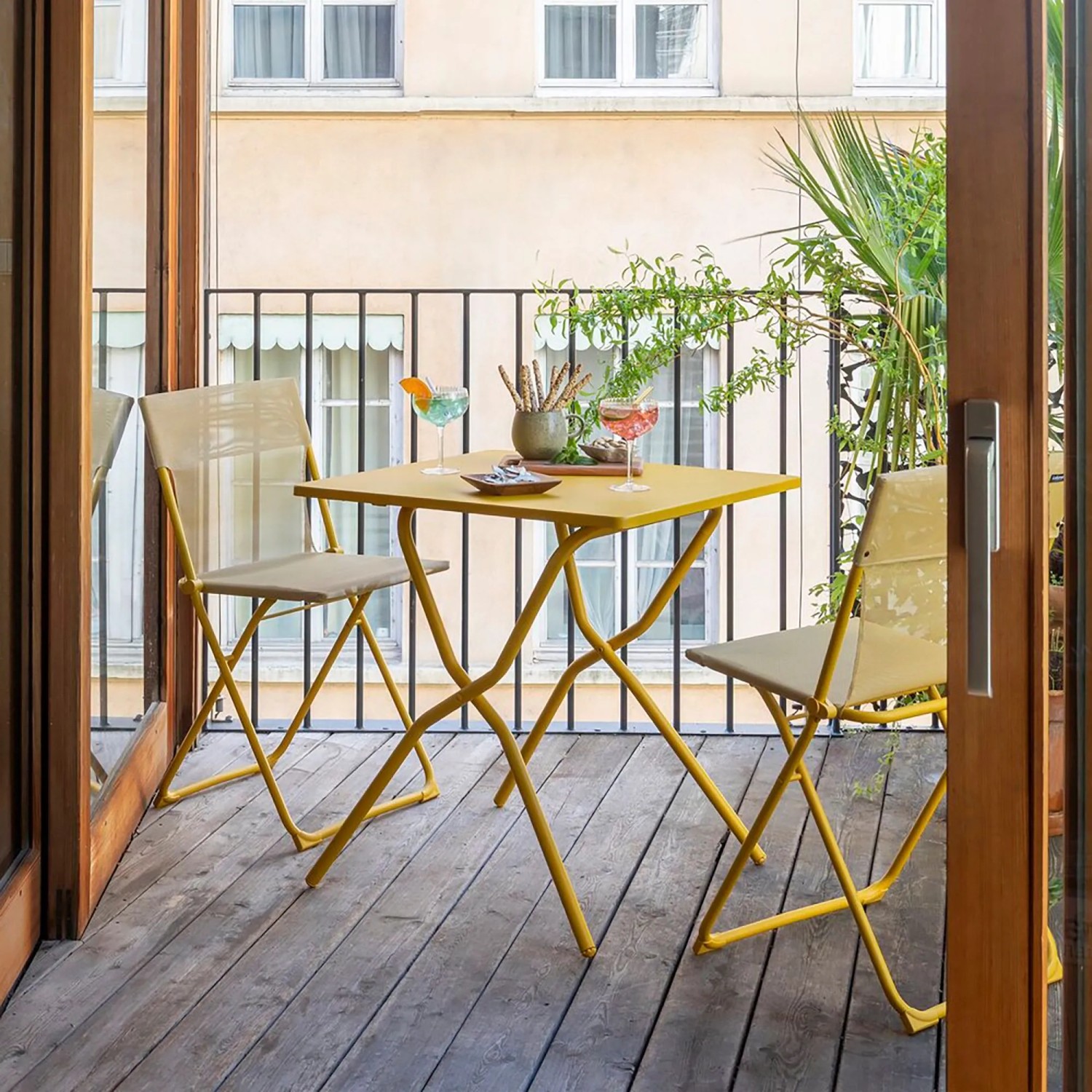 Lafuma Klapptisch Balcony Balcony Tisch 70x70cm Stahl Gelb Matt 64 cm x 70 cm kaufen bei OBI
