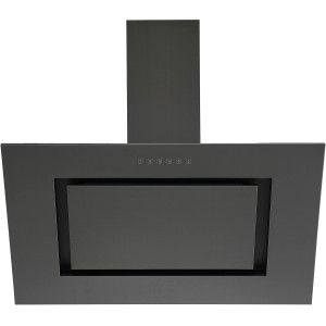 Respekta Schräghaube CH42090BSA 90 cm Black Steel