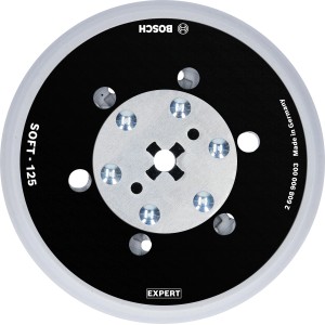 Bosch Expert Multiloch Stützteller, Ø 125mm, für Exzenterschleifer. Zubehör für staubfreies Schleifen.