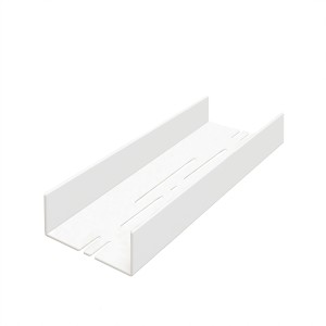 Mattweiße Schulte Duschablage Größe S zum Kleben, aus Aluminium mit Wasserablauf.