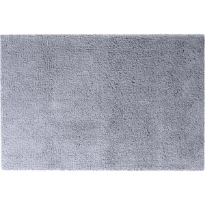 Anthrazitfarbener Spirella Elements Badteppich, 55x65 cm, aus Baumwolle.