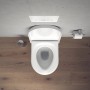 Duravit Wand WC Set Starck 3, weiß, mit WC-Sitz und Absenkautomatik. Wandhängendes Tiefspüler WC.