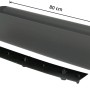 Vivanno Balkonkasten Classico 80cm, anthrazit, mit Bewässerungssystem und Wasserstandsanzeige.