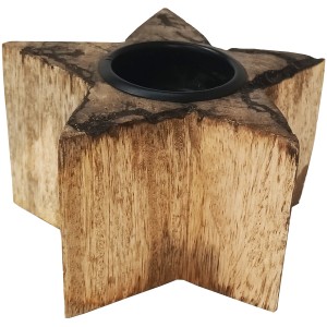 Boltze Teelichthalter Percha S Natur