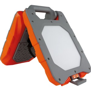 LED-Arbeitsleuchte Twin Power mit 2x20W, Steckdose und Tragegriff. Ideal für Baustellen.