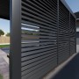 Paragon Outdoor Lamellen-Sichtschutz für Pergola Grand Tuscan 12 Grau 114x234 cm_6