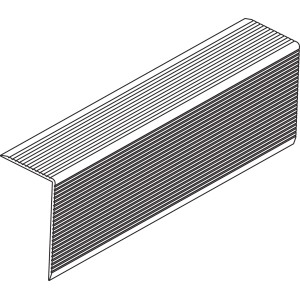 Osmo Abschlussleiste Alu Schwarz 4cm x 6,5cm x 300cm