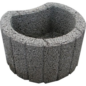 Grauer Hangflor Pflanzring (30x50x40 cm) zur Hangbefestigung und Gartengestaltung.