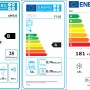 Energieetiketten für PKM-Geräte: Backofen 6091H (B), Herd F7-2S (A), Kühlschrank KS120F (F).