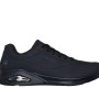 Schwarzer Skechers Sutal Uno SR Herren Arbeitsschuh mit Schnürung, sichtbarer Skech-Air Dämpfung und rutschhemmender Sohle.