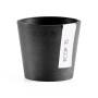 Ecopots Amsterdam Mini Pflanztopf, dunkelgrau, 8 cm. Ideal für drinnen & draußen.