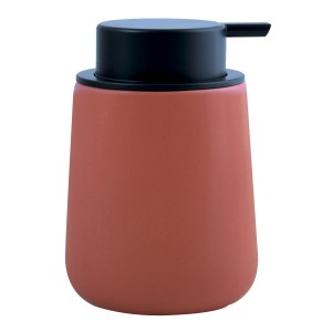 MSV Seifenspender Maonie Keramik Ø 8,5 cm x 12,6 cm Terrakotta