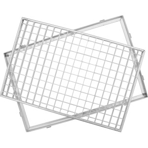 Verzinkter ACO Gitterrost mit Zarge, 100x40 cm, für Schuhabstreifer. Robust und langlebig.