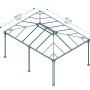 Canopia Gartenpavillon Martinique 3.6 x 5 Anthrazit_5