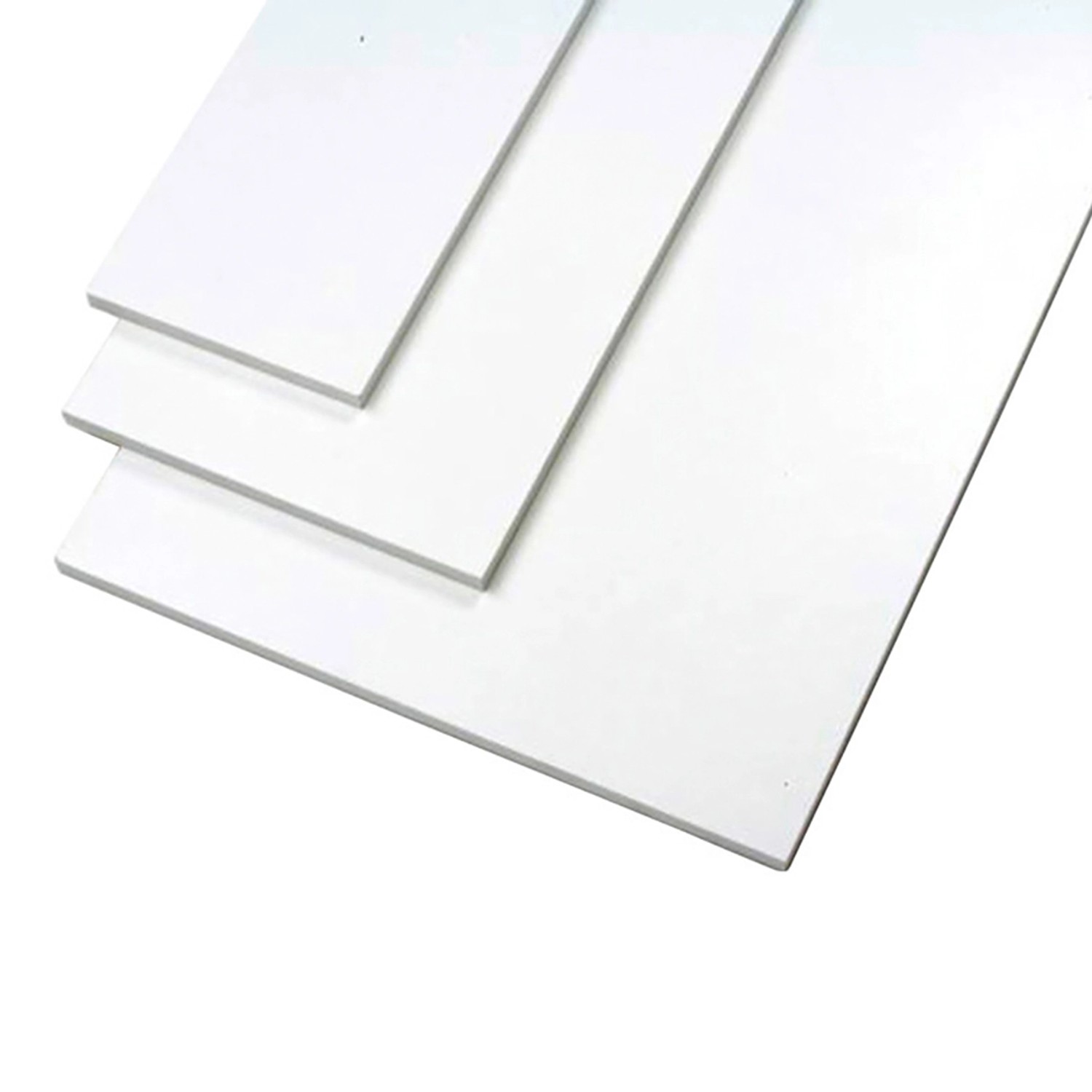 Weiße Möbelbauplatte (260x20x1,9 cm) für Regale & Möbelbau. DIY-Holzbrett für den Innenausbau.