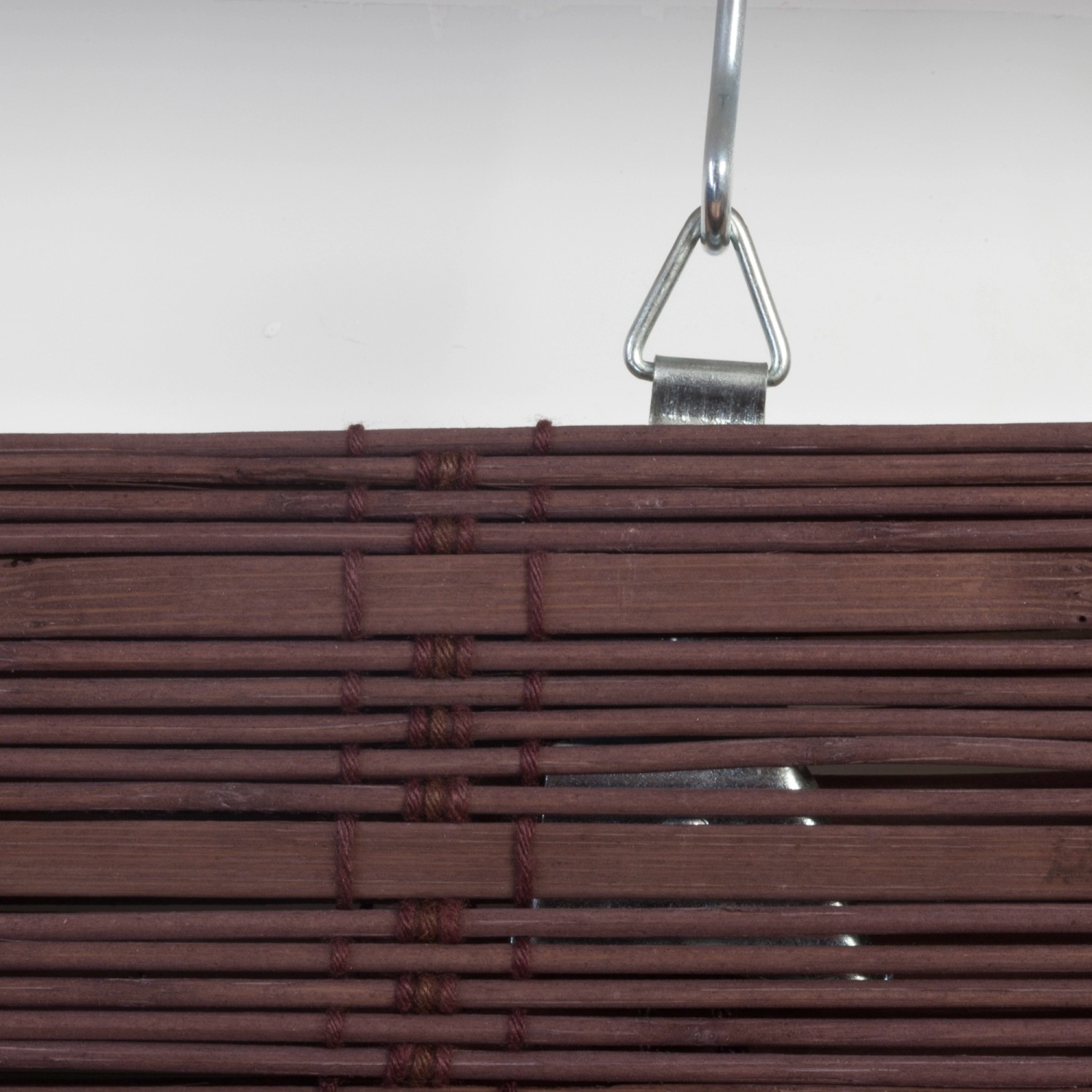 Detailansicht: OBI Bambus-Raffrollo Mataro in Teak, 120x160 cm. Dekoratives Rollo aus Bambus.