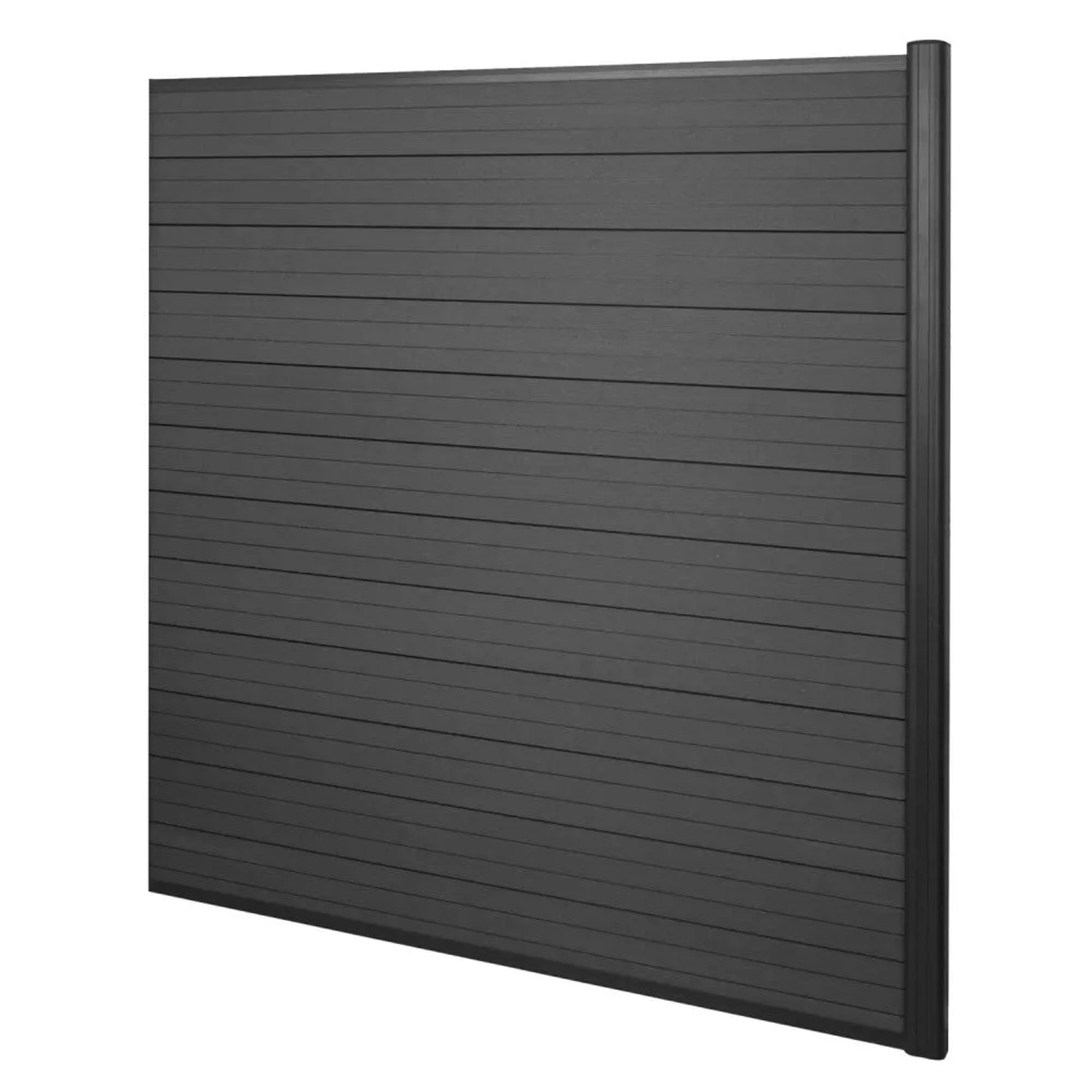 MCW WPC-Sichtschutz Savoie Windschutz Zaun Alu Premium