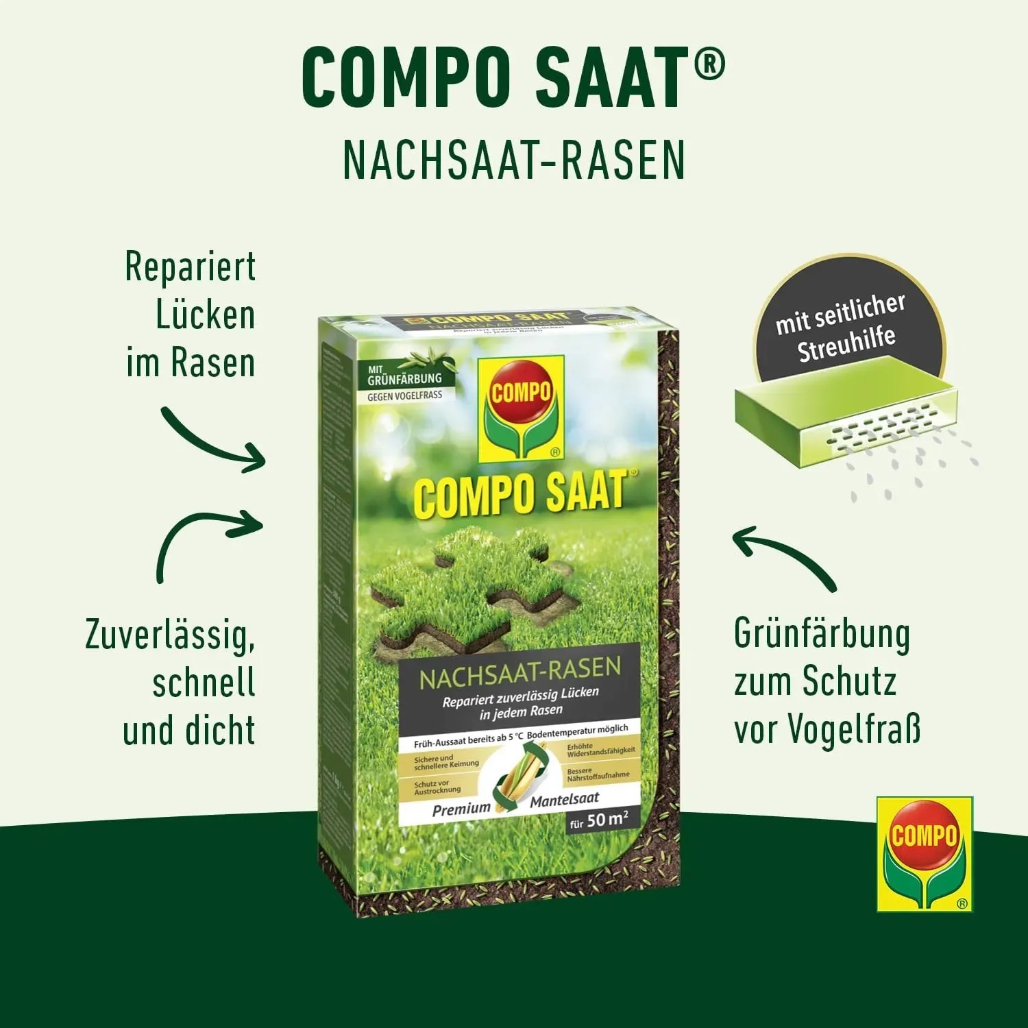 Compo Saat Rasen-Nachsaat 1 kg kaufen bei OBI