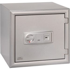 Burg-Wächter Wertschutzschrank MTD 750 K, Tresor in Silber-Metallic mit mechanischem Schloss.