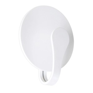 Weiße, runde Näve LED-Wandleuchte Stan, 19 cm, für Innen- und Außenbereiche.